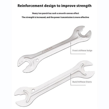 YIQUAN 13FQ0109 High Carbon Steel Bicycle Repair Tool Double Open Hub Axle Removal Installation Wrench