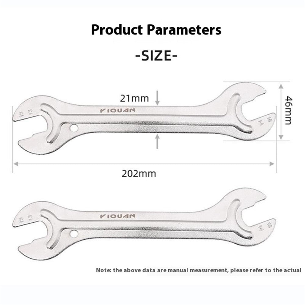 YIQUAN 13FQ0109 High Carbon Steel Bicycle Repair Tool Double Open Hub Axle Removal Installation Wrench