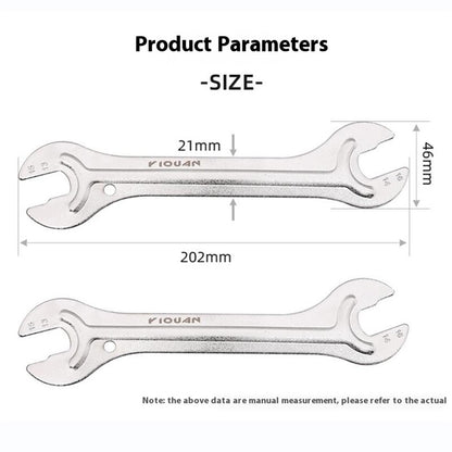YIQUAN 13FQ0109 High Carbon Steel Bicycle Repair Tool Double Open Hub Axle Removal Installation Wrench