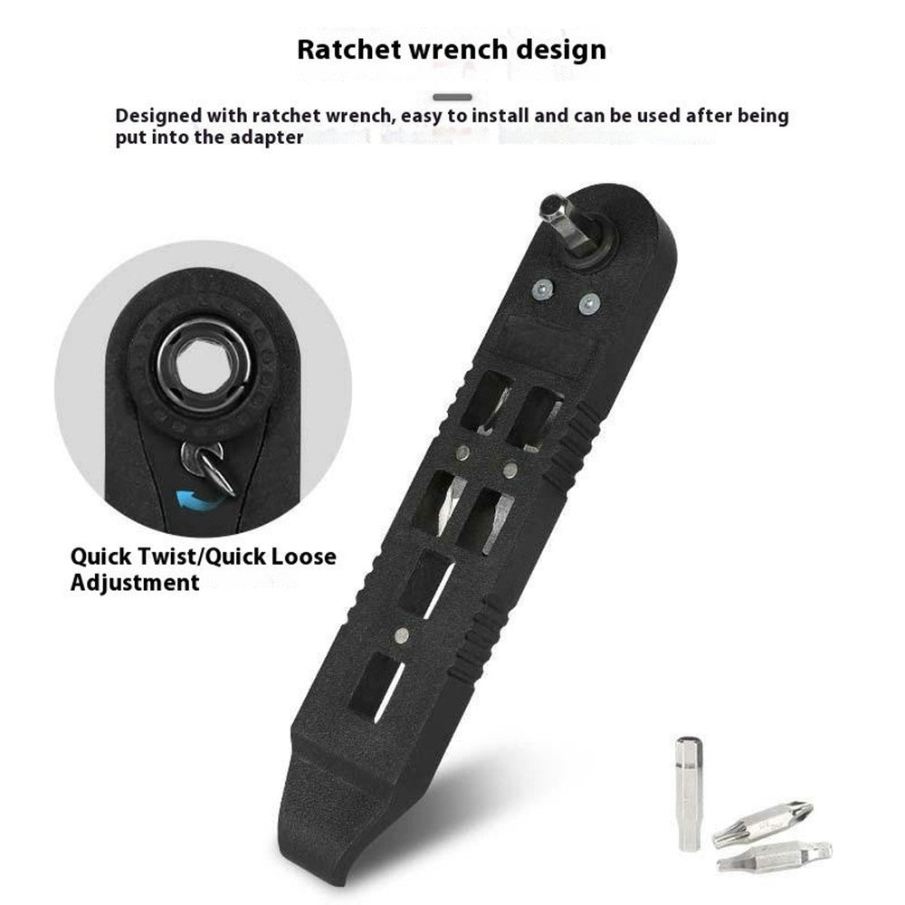 1 Pair Multifunction Bicycle Tire Lever Set with Ratchet Wrench  /  Hex Key for Road Mountain Bike Repair Tool