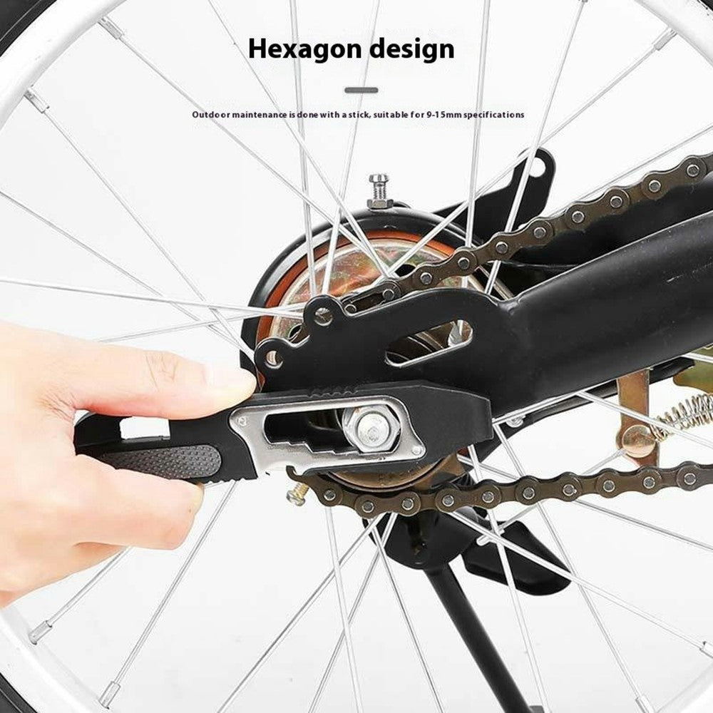 1 Pair Multifunction Bicycle Tire Lever Set with Ratchet Wrench  /  Hex Key for Road Mountain Bike Repair Tool