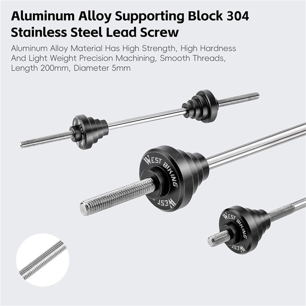 WEST BIKING YP0719470 For 12 / 15 / 20mm Thru Axle Hubs Bicycle Truing Stand Adapter Metal Conversion Tool