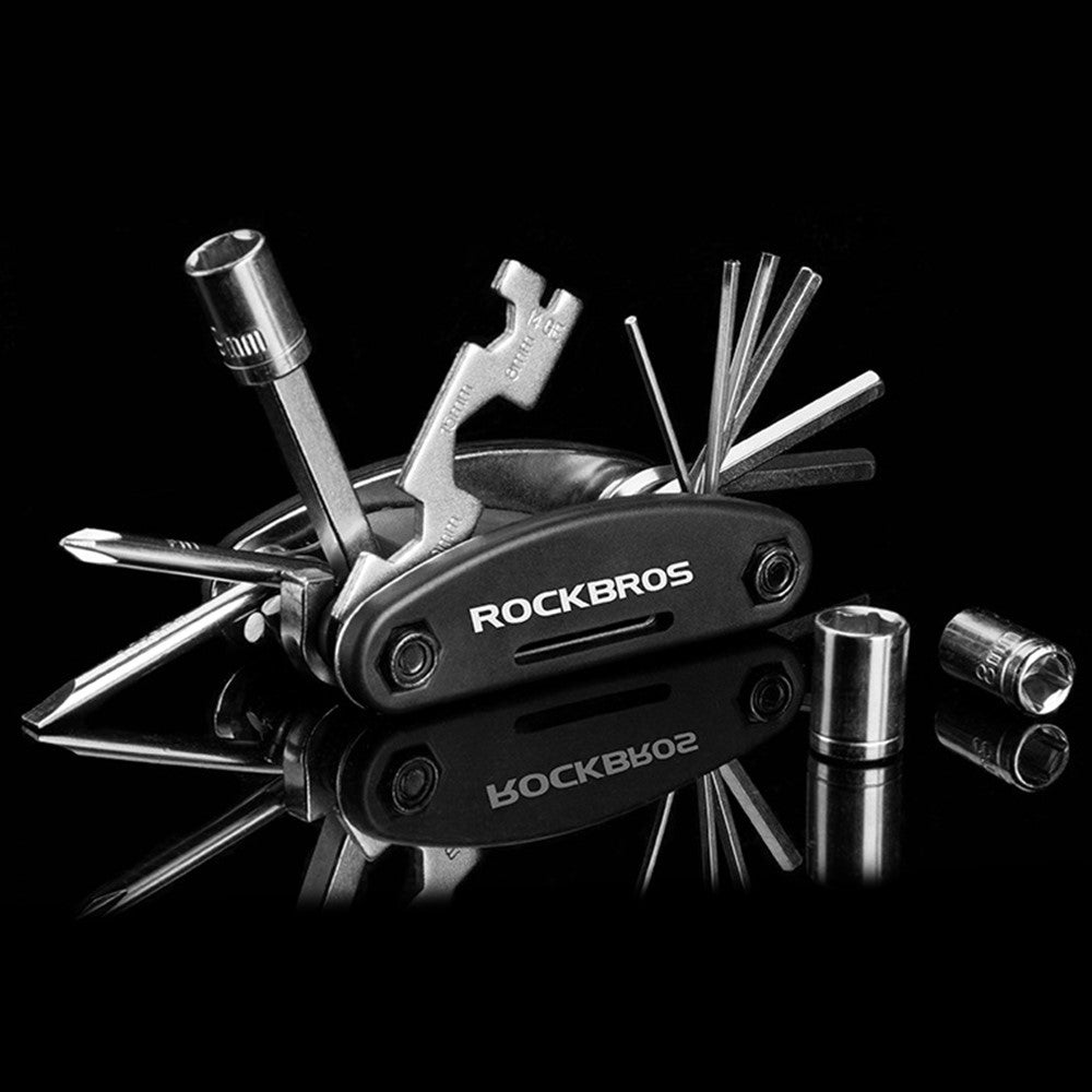 ROCKBROS GJ8002 16 in 1 Multifunction Bicycle Repair Tool Set for Mountain Road Bikes Hex Socket Cycling Screwdriver Kit