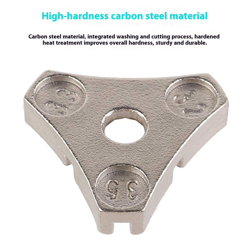103409-1 Bicycle Spoke Wrench 6 Sizes Triangular Carbon Steel Bike Wheel Truing Repair Tool