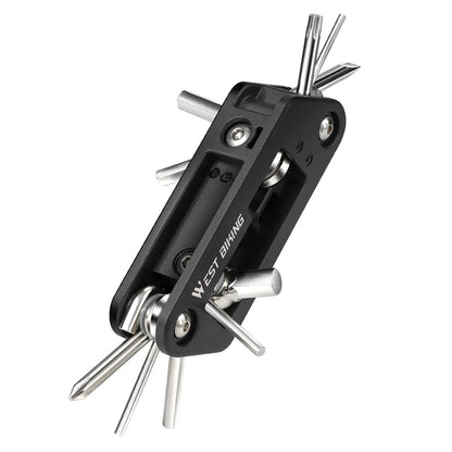 WEST BIKING YP0719488 10 in 1 Multitool for Bicycle Repair Kit Portable Screwdriver Hex Wrench Cycling Equipment