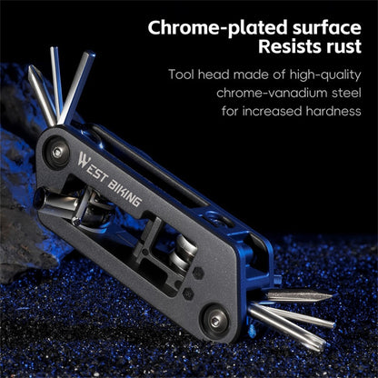 WEST BIKING YP0719488 10 in 1 Multitool for Bicycle Repair Kit Portable Screwdriver Hex Wrench Cycling Equipment