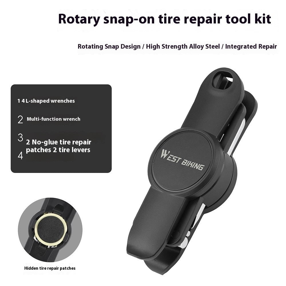 WEST BIKING YP0719487 Multi-Function Bike Repair Tool Set Hexagon Wrench Spoke Wrench for Bicycle / Electric Bike / Motorcycle
