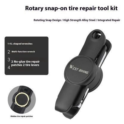 WEST BIKING YP0719487 Multi-Function Bike Repair Tool Set Hexagon Wrench Spoke Wrench for Bicycle / Electric Bike / Motorcycle