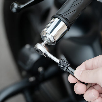 WEST BIKING YP0719484 Portable Bike Repair Tool Kit Mini Ratchet Wrench Set Vacuum Tire Patch Kit for Bicycle  /  E-Bike  /  Motorcycle