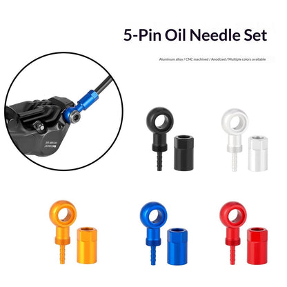 ENLEE E511 Bike Hydraulic Disc Brake Hose Connector Kit Olive Barb Set Bicycle Modification Accessory for SLX XT XTR