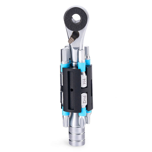 ROCKBROS TG-8601 Portable Ratchet Wrench Set with 8 Bits for Bike Repair Magnetic Hex Tool Kit