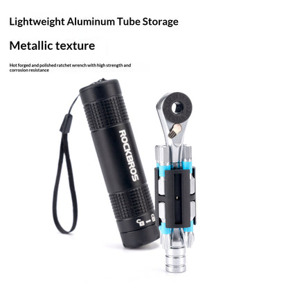 ROCKBROS TG-8601 Portable Ratchet Wrench Set with 8 Bits for Bike Repair Magnetic Hex Tool Kit
