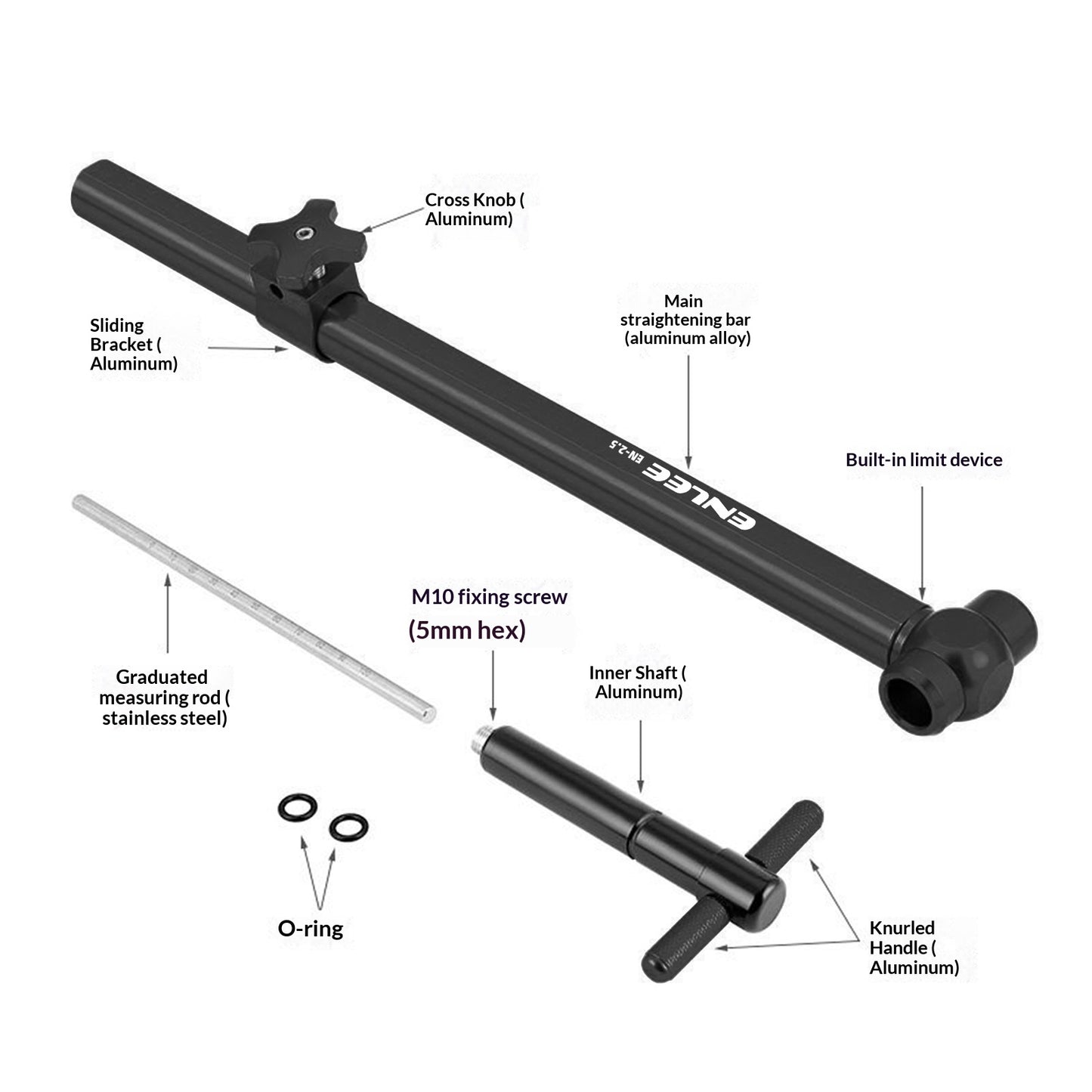 ENLEE Derailleur Hanger Alignment Tool Mountain Bike Rear Dropout Hanger Correction Repair Adjustment Tool