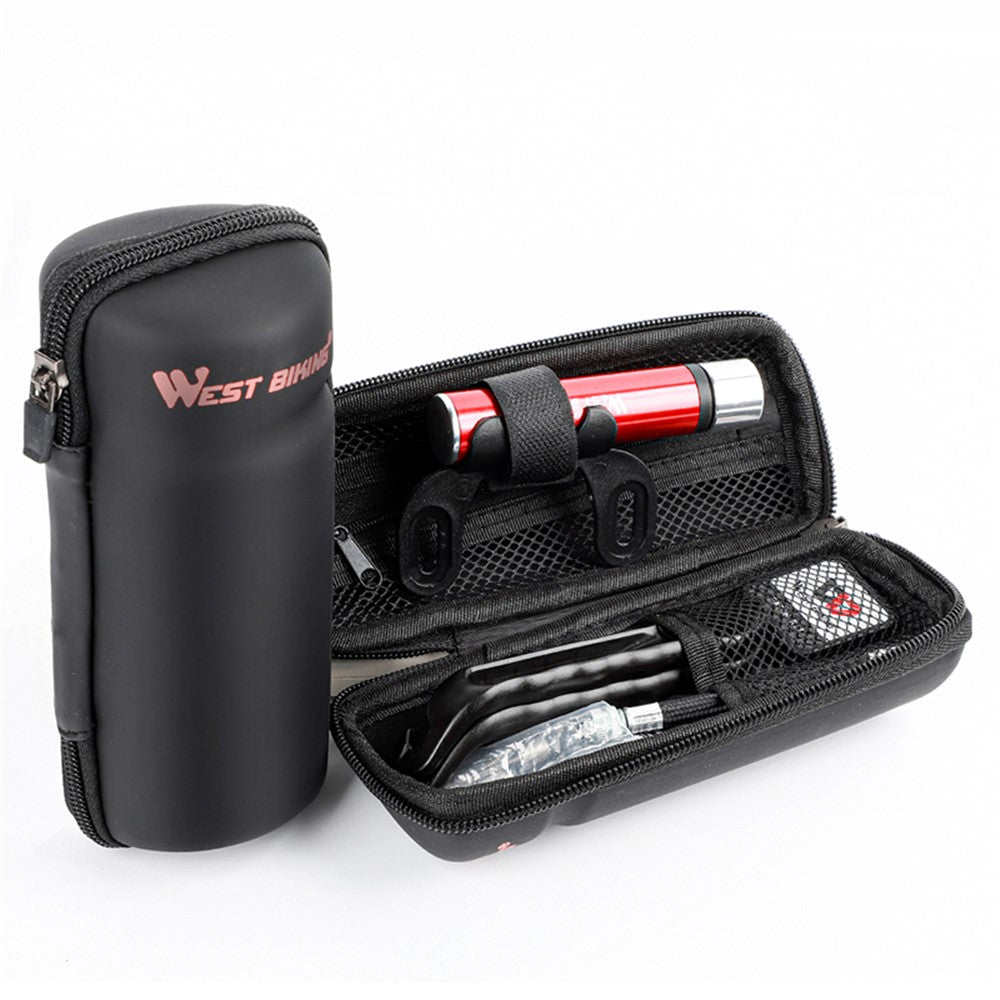 WEST BIKING Bicycle Repair Tool Kit Portable MTB Road Bike Tire Air Pump Tyre Lever Repairing Patch with Storage Bag