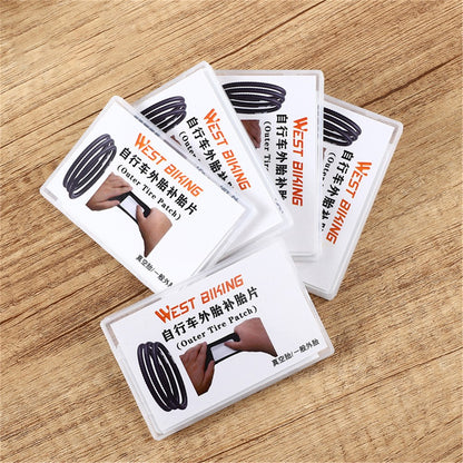 WEST BIKING YP0719322 3Pcs Glueless Tire Patch Kit Bike Patch Repair Tool