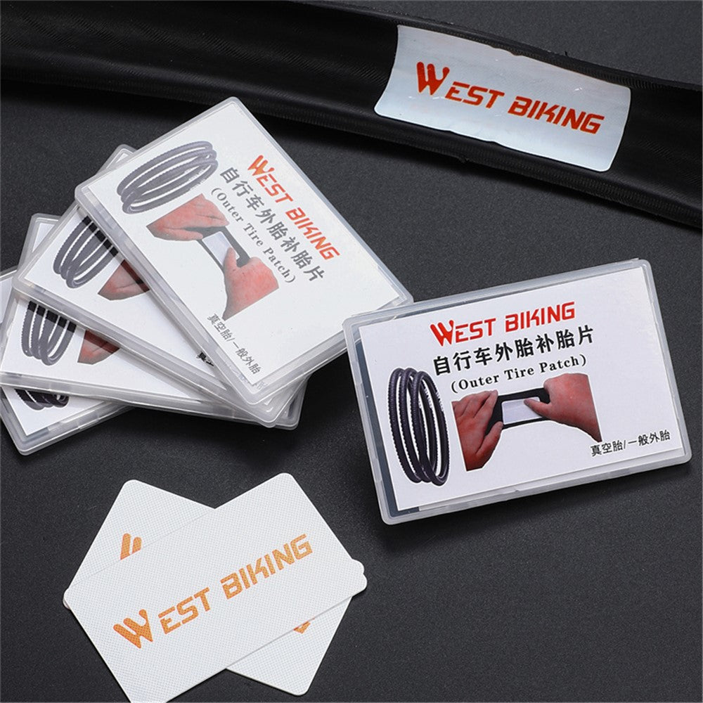 WEST BIKING YP0719322 3Pcs Glueless Tire Patch Kit Bike Patch Repair Tool