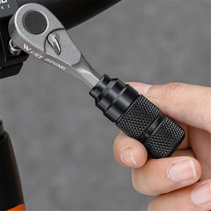 WEST BIKING YP0719355 Aluminum Alloy Ratchet Wrench Screwdriver Bit Repair Tool Kit (Advanced Version)