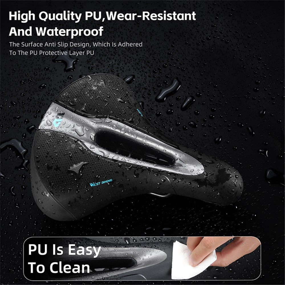 WEST BIKING YP0801210-211 Hollow Bicycle Seat Cushion Shock Absorption Mountain Bike Saddle