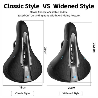 WEST BIKING YP0801210-211 Hollow Bicycle Seat Cushion Shock Absorption Mountain Bike Saddle