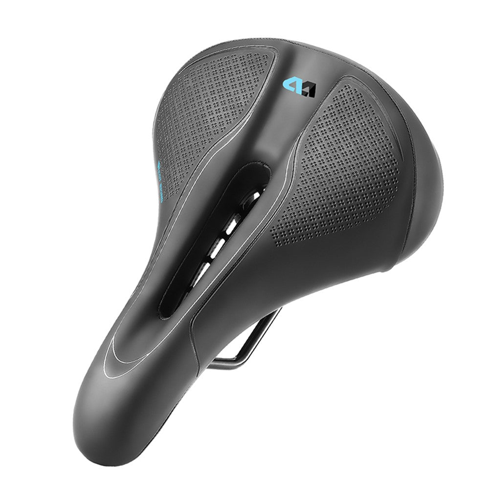 WEST BIKING YP0801208-209 Leather+Sponge Bike Saddle Hollow Breathable Bicycle Seat Cushion