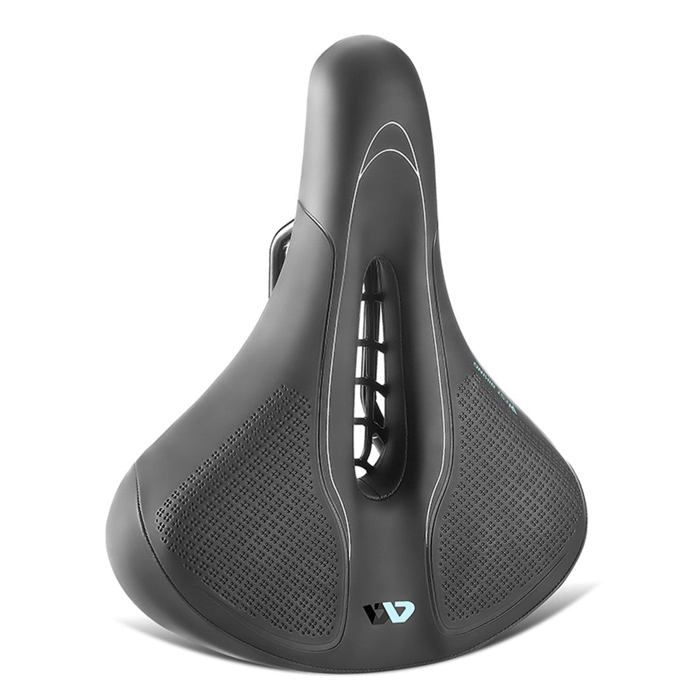WEST BIKING YP0801208-209 Leather+Sponge Bike Saddle Hollow Breathable Bicycle Seat Cushion