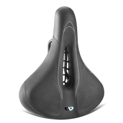 WEST BIKING YP0801208-209 Leather+Sponge Bike Saddle Hollow Breathable Bicycle Seat Cushion