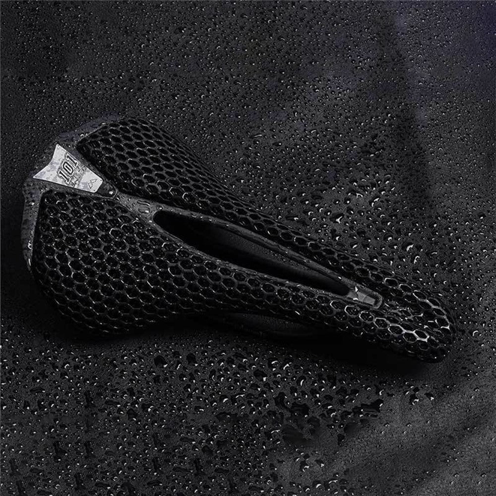 ENLEE 3D Printing Bike Cycling Saddle Carbon Fiber Honeycomb Design Breathable Bicycle Seat, 250x140x17mm