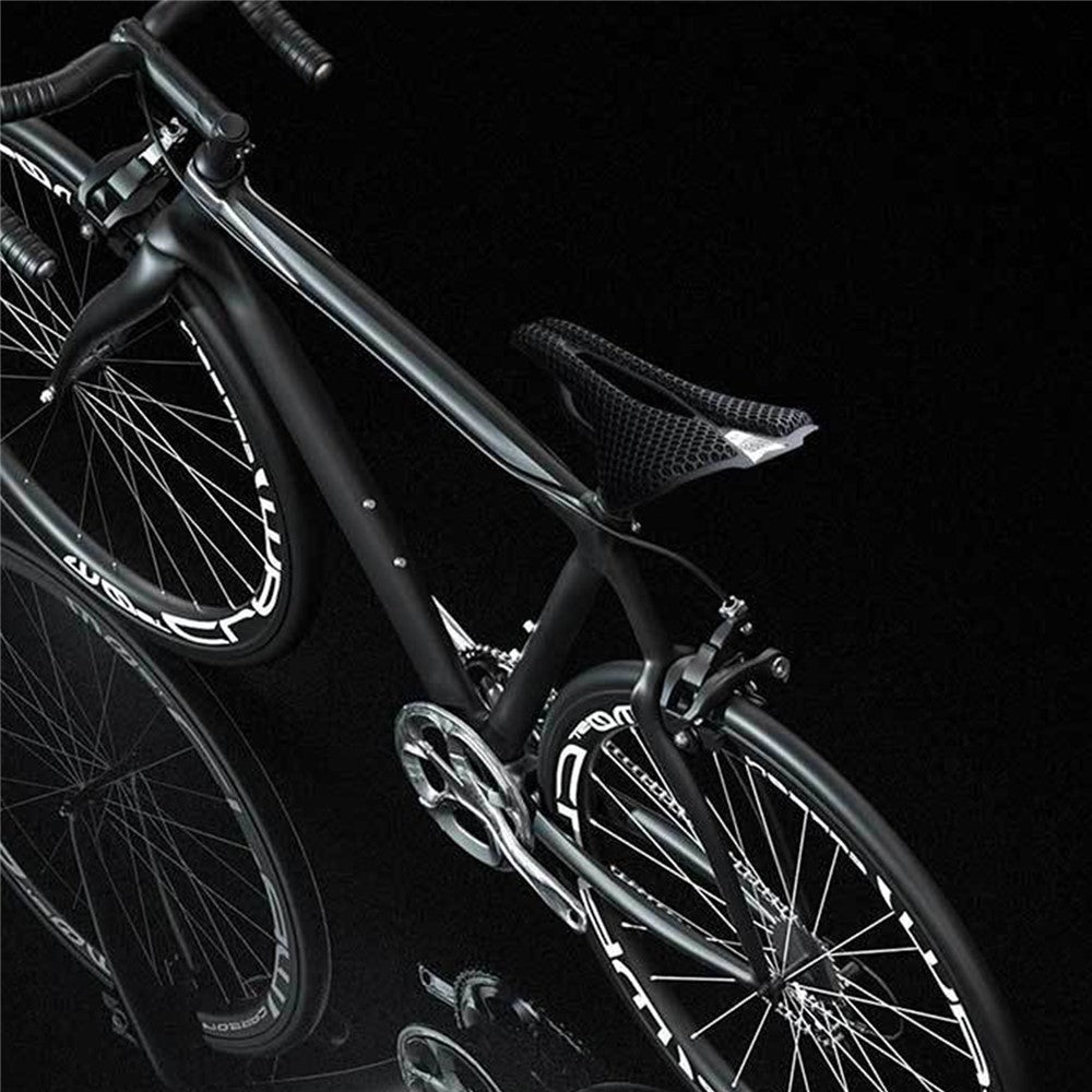 ENLEE 3D Printing Bike Cycling Saddle Carbon Fiber Honeycomb Design Breathable Bicycle Seat, 250x140x17mm