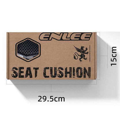 ENLEE 3D Printing Bike Cycling Saddle Carbon Fiber Honeycomb Design Breathable Bicycle Seat, 250x140x17mm