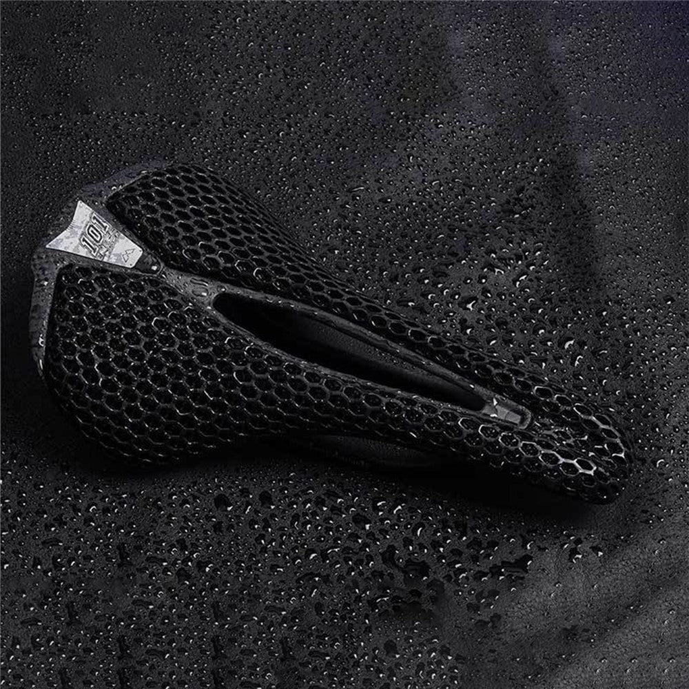 ENLEE 250x140x17mm 3D Printing Bike Saddle Carbon Fiber Breathable Honeycomb Bicycle Seat, Nylon Type