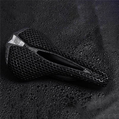 ENLEE 250x140x17mm 3D Printing Bike Saddle Carbon Fiber Breathable Honeycomb Bicycle Seat, Nylon Type