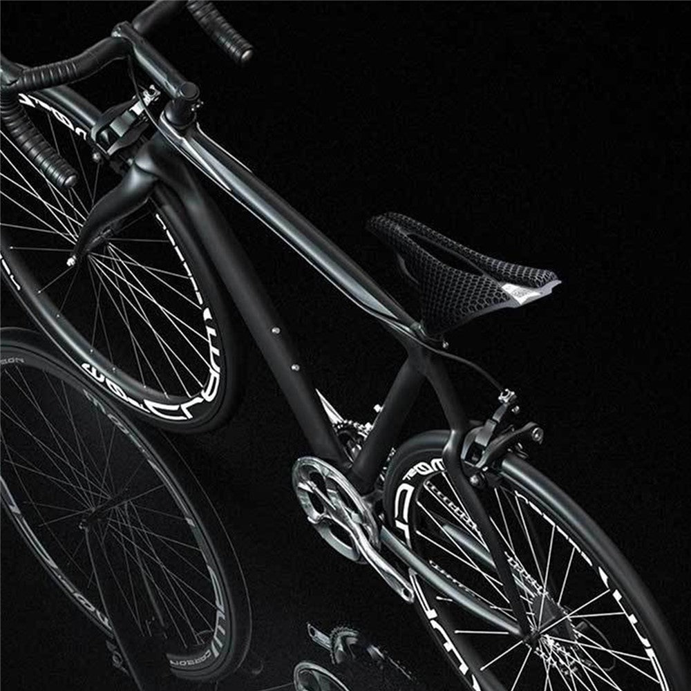 ENLEE 250x140x17mm 3D Printing Bike Saddle Carbon Fiber Breathable Honeycomb Bicycle Seat, Nylon Type