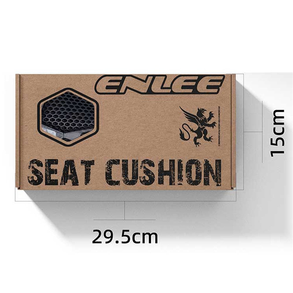 ENLEE 250x140x17mm 3D Printing Bike Saddle Carbon Fiber Breathable Honeycomb Bicycle Seat, Nylon Type