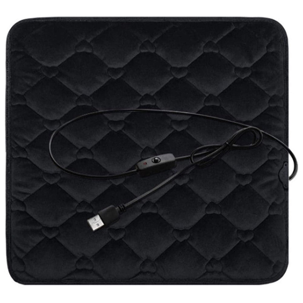 12V Mechanical Switch USB Electric Heating Car Seat Cushion Warm Winter Seat Heater Mat