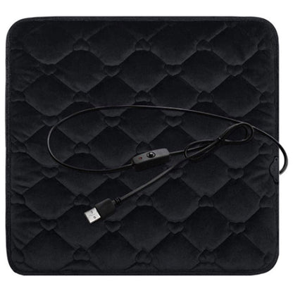 12V Mechanical Switch USB Electric Heating Car Seat Cushion Warm Winter Seat Heater Mat