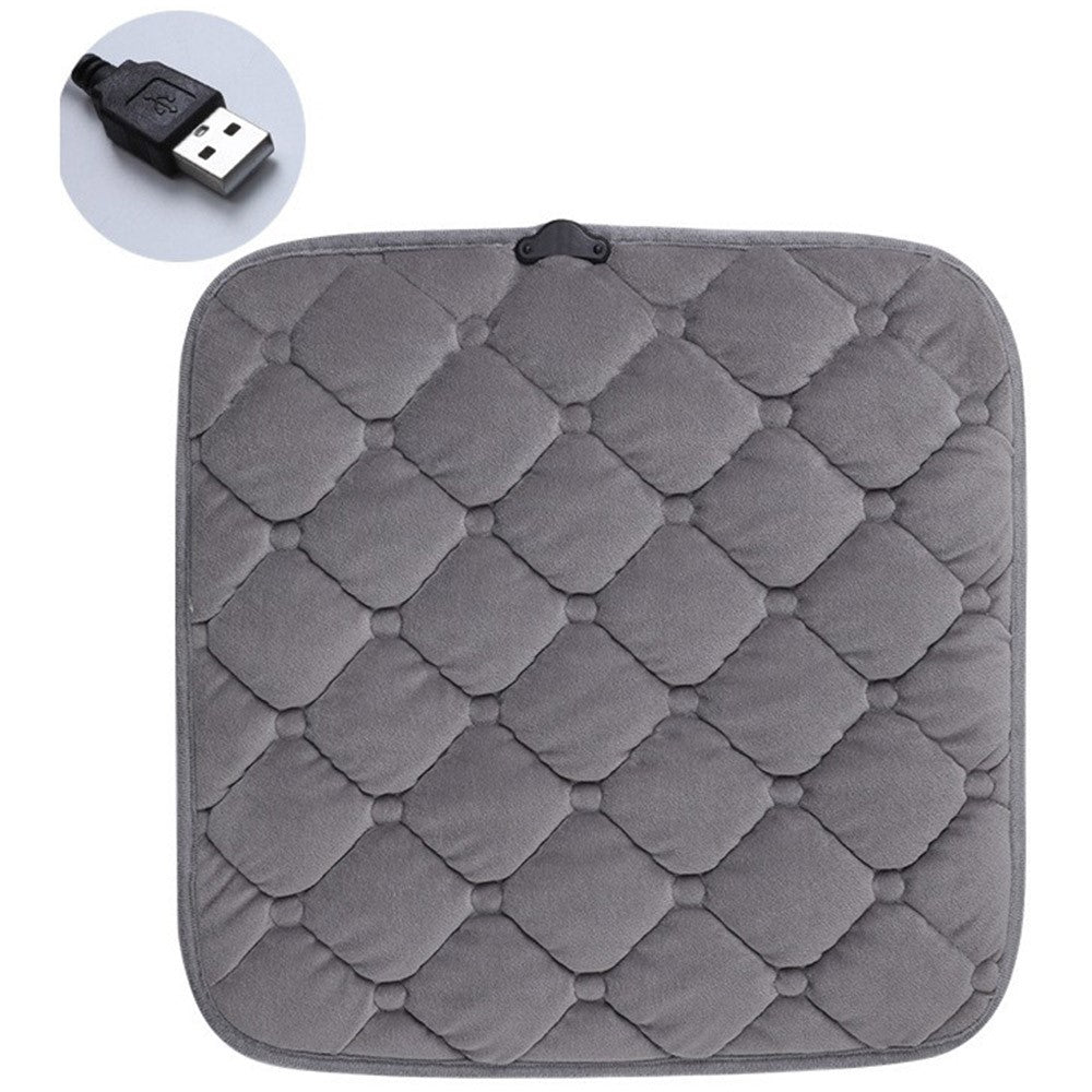 12V Mechanical Switch USB Electric Heating Car Seat Cushion Warm Winter Seat Heater Mat