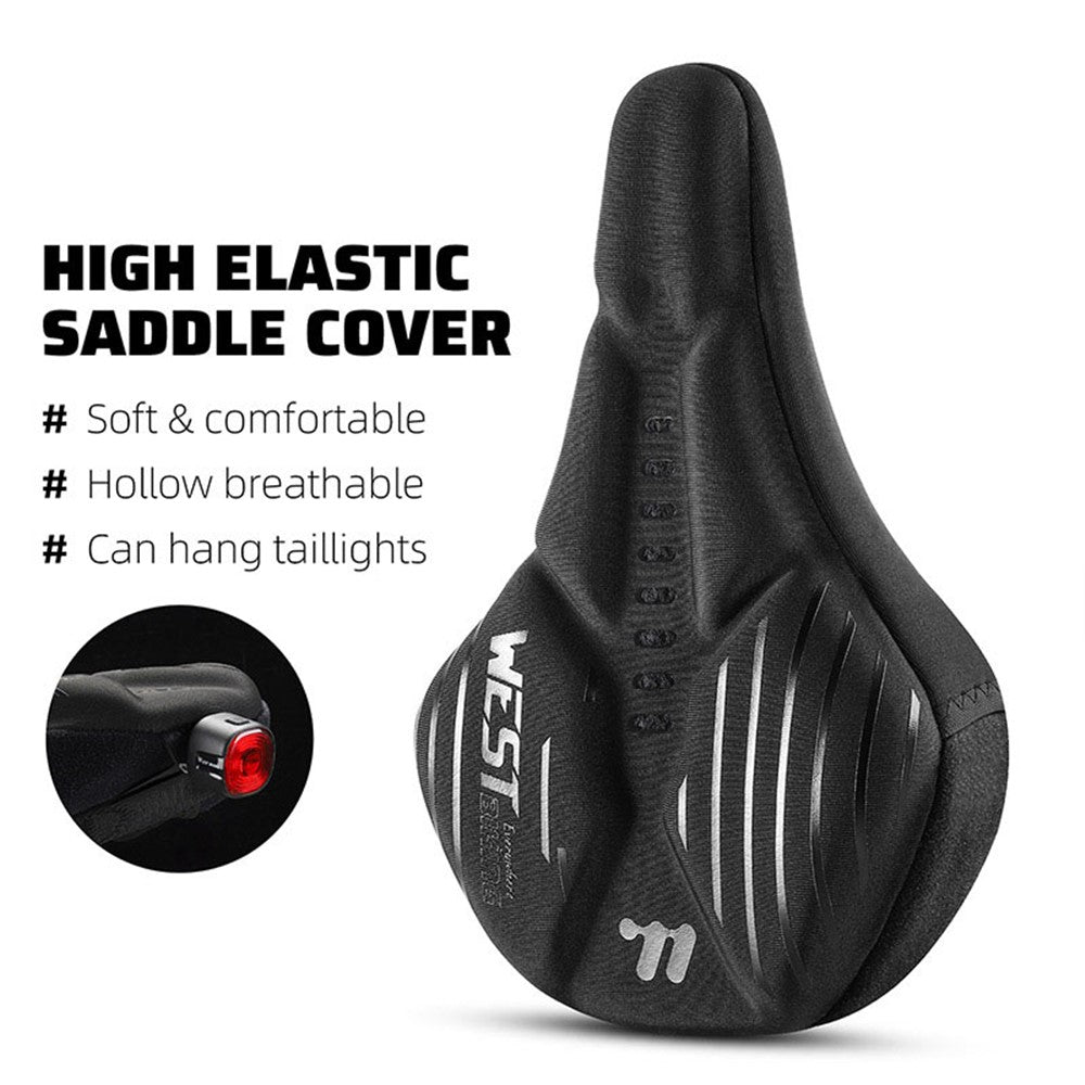 WEST BIKING YP0801224 Breathable Design Bike Saddle Cushion Bicycle Seat Cover with Rain Cover