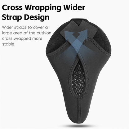WEST BIKING YP0801222 Bike Saddle Cover Memory Foam + Silicone Breathable Bicycle Seat Cushion