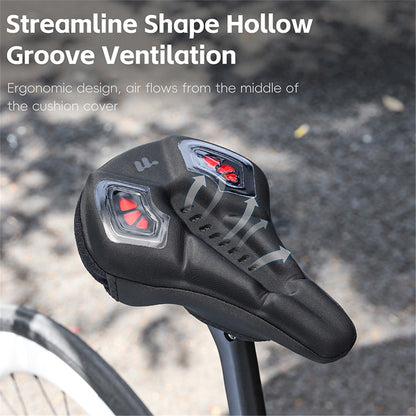 WEST BIKING YP0801222 Bike Saddle Cover Memory Foam + Silicone Breathable Bicycle Seat Cushion