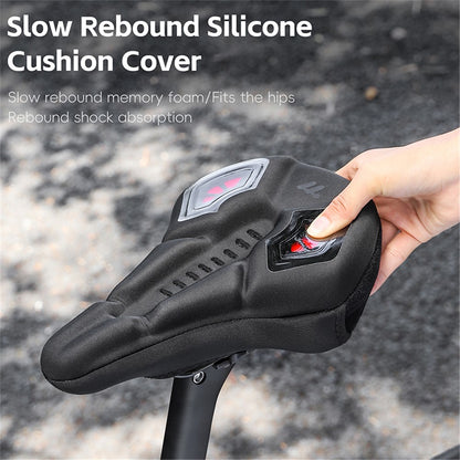 WEST BIKING YP0801222 Bike Saddle Cover Memory Foam + Silicone Breathable Bicycle Seat Cushion