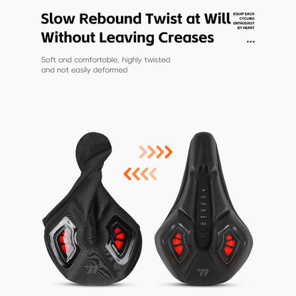WEST BIKING YP0801221 Bike Saddle Cover Memory Foam + Silicone Breathable Bicycle Seat Cushion