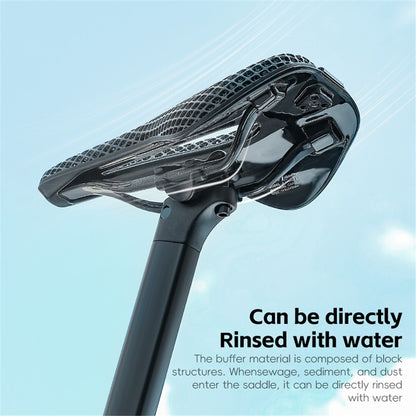WEST BIKING YP0801226 3D Printing Women Cycling Bike Saddle Carbon Fiber Breathable Bicycle Seat