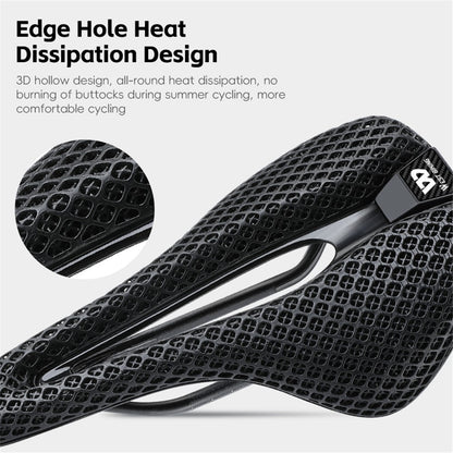 WEST BIKING YP0801226 3D Printing Women Cycling Bike Saddle Carbon Fiber Breathable Bicycle Seat