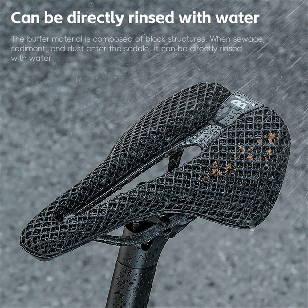 WEST BIKING YP0801226 3D Printing Women Cycling Bike Saddle Carbon Fiber Breathable Bicycle Seat