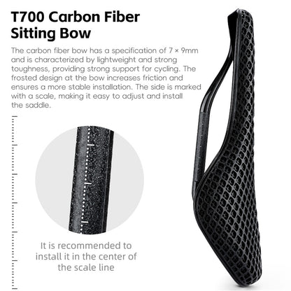 WEST BIKING YP0801226 3D Printing Women Cycling Bike Saddle Carbon Fiber Breathable Bicycle Seat