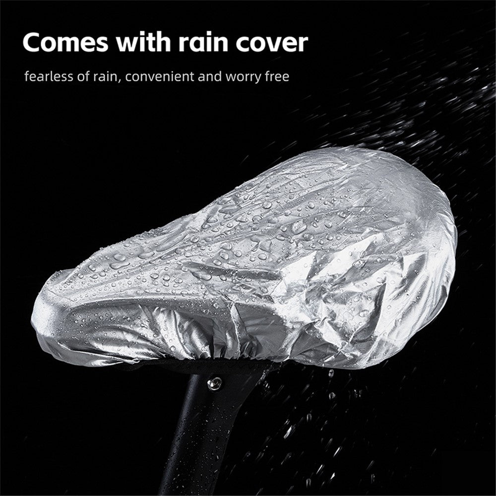 WEST BIKING YP0801225 3D Air Cushion Silicone Bicycle Saddle Cover Shock-Absorption Bicycle Seat Cover