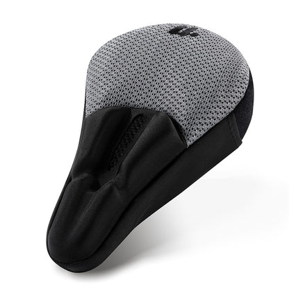 WEST BIKING YP0801225 3D Air Cushion Silicone Bicycle Saddle Cover Shock-Absorption Bicycle Seat Cover