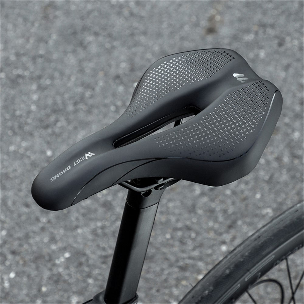 WEST BIKING Bicycle Saddle for Mountain and Road Bikes Shock-Absorbing Bike Seat