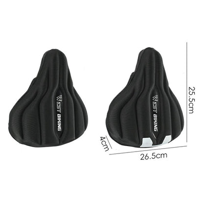 WEST BIKING YP0801232 Bike Saddle Cover Widen Thicken Shock Absorption Bicycle Seat Cushion, 25.5x26.5cm