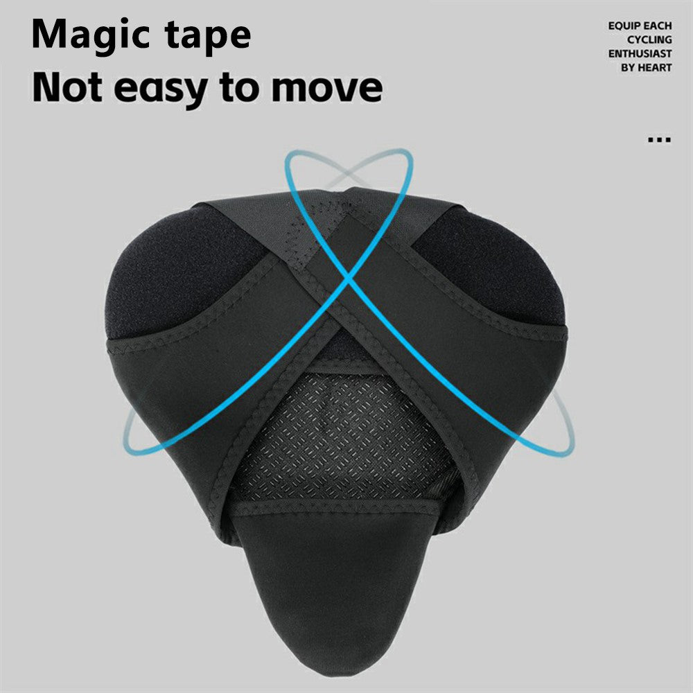 WEST BIKING YP0801232 Bike Saddle Cover Widen Thicken Shock Absorption Bicycle Seat Cushion, 25.5x26.5cm